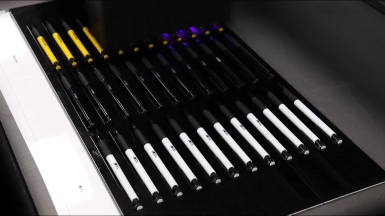 Pen Printing By SinoColor FB-0906 UV Flatbed Printer